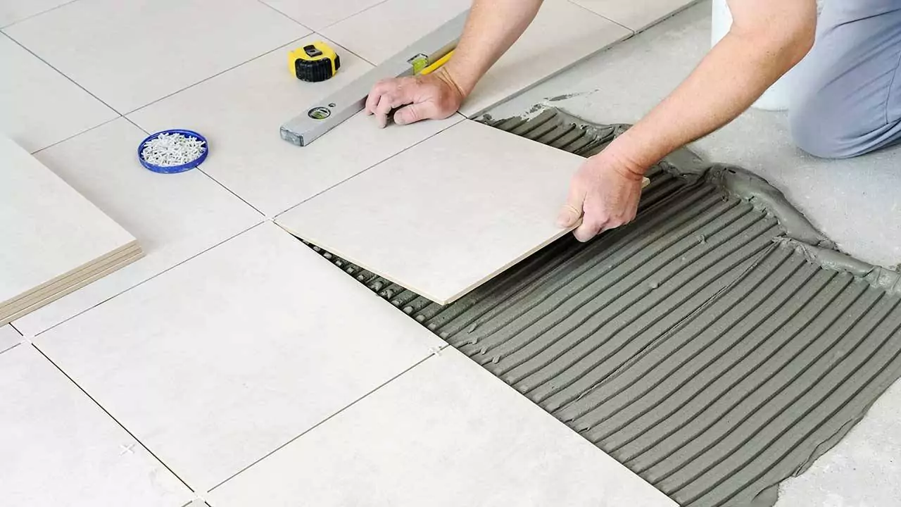 Hình ảnh thi công keo dán gạch